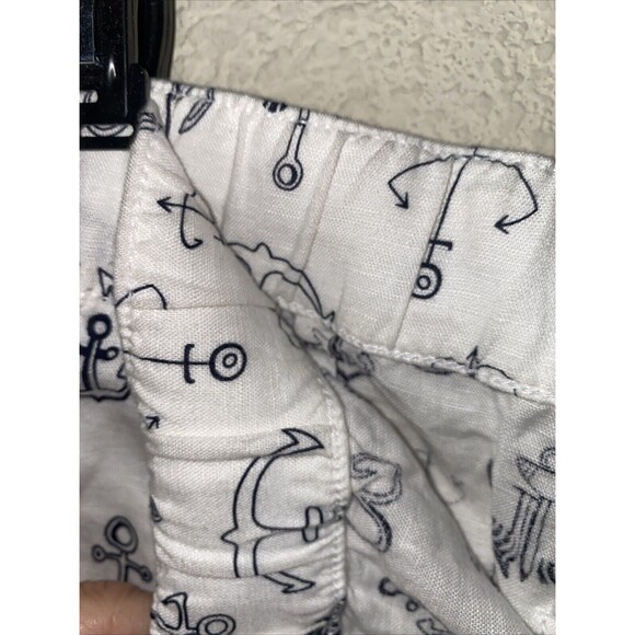 linen shorts Anchor Boat Nautical XL Elastic Waist Liz Claiborne Beach Lake - Picture 9 of 10